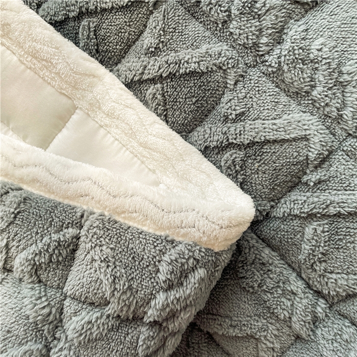 91家纺网 家纺一手货源 找家纺 喜居 2023新款塔芙绒床垫薄床垫子床褥子床护垫 轻奢灰