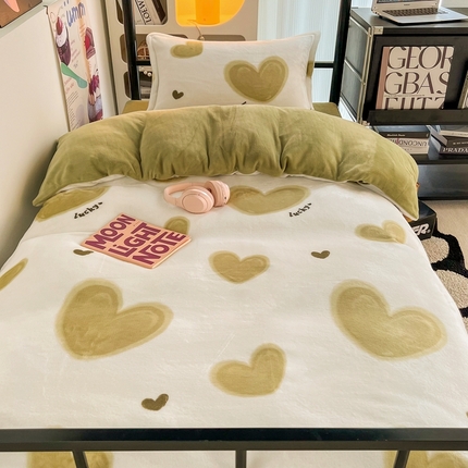 91家纺网 家纺一手货源 找家纺 （总）川悦生活 2023新款高克重宿舍牛奶绒三件套四件套