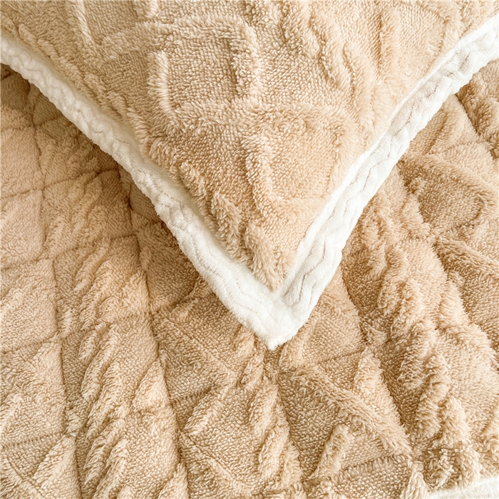 91家纺网 家纺一手货源 找家纺 喜居 2023新款塔芙绒床垫薄床垫子床褥子床护垫 奶咖