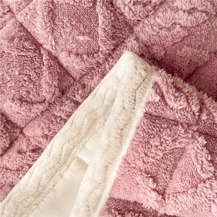 91家纺网 家纺一手货源 找家纺 喜居 2023新款塔芙绒床垫薄床垫子床褥子床护垫 浪漫紫