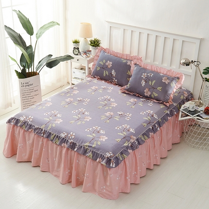 91家纺网 家纺一手货源 找家纺 （总）爱妮玖玖家纺 2023春夏新款韩式单层床裙