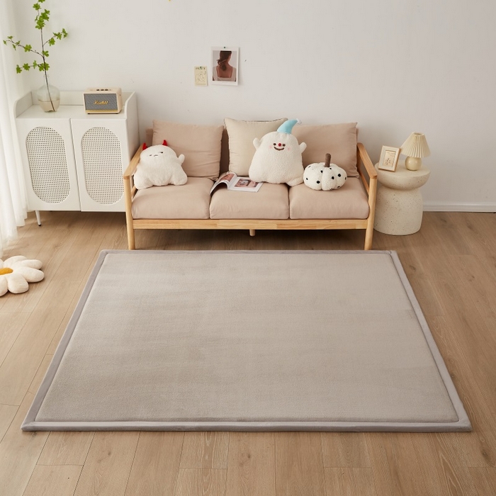 91家纺网 家纺一手货源 找家纺 锦丝钰床垫 2023新款卡通多功能榻榻米床垫地垫 灰色