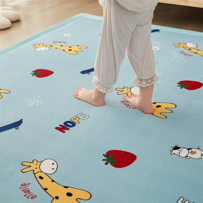 91家纺网 家纺一手货源 找家纺 锦丝钰床垫 2023新款卡通多功能榻榻米床垫地垫 开心鹿