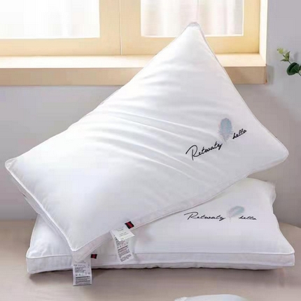 91家纺网 家纺一手货源 找家纺 （总）宇诺 2025新款立体40.60纯棉棉贡缎羽丝绒枕直播枕头枕芯