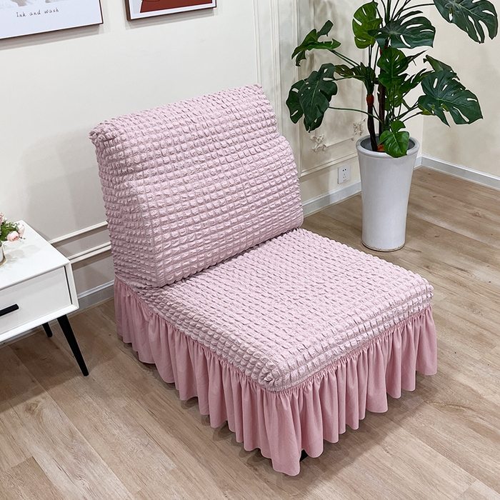 91家纺网 家纺一手货源 找家纺 丝绮鹿 2023新款爆米花裙边小单卡座 粉色