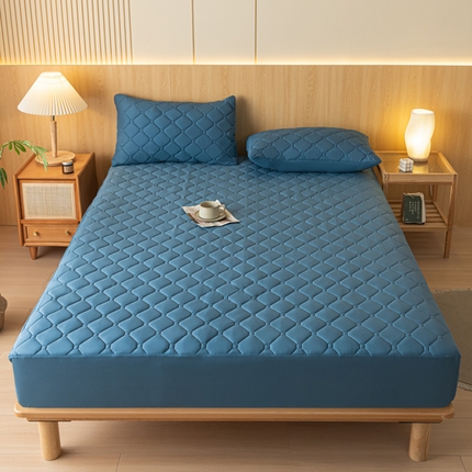 91家纺网 家纺一手货源 找家纺 （总）衿成家纺 2025新款纯色加棉防水大豆纤维床笠