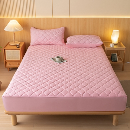 91家纺网 家纺一手货源 找家纺 （总）衿成家纺 2025新款纯色加棉防水大豆纤维床笠