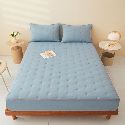 91家纺网 家纺一手货源 找家纺 （总）纤雅床笠 2024新款纯棉水洗棉大豆全包床笠--梵宝