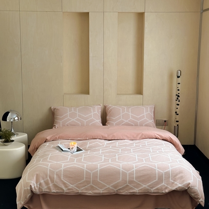 91家纺网 家纺一手货源 找家纺 （总）例外Home 2023新款A类色织提花四件套-罗拉