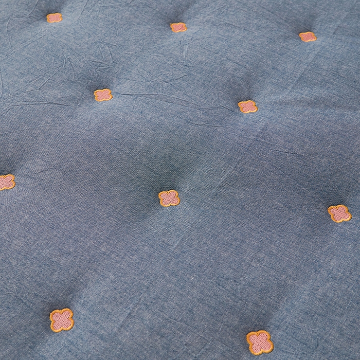 91家纺网 家纺一手货源 找家纺 （总）纤雅床笠 2024新款纯棉水洗棉刺绣夹棉大豆床笠--梵宝