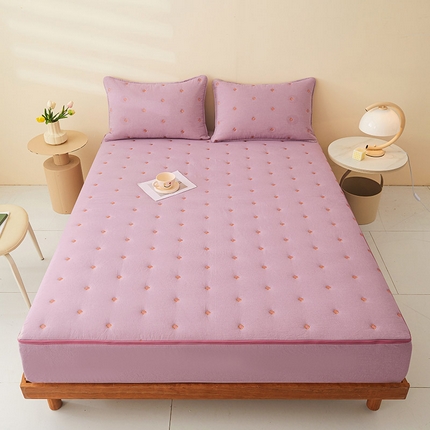 91家纺网 家纺一手货源 找家纺 （总）纤雅床笠 2024新款纯棉水洗棉大豆全包床笠--梵宝