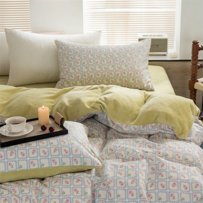 91家纺网 家纺一手货源 找家纺 （总）洋铭区（原狠狠爱） 2023新款棉加绒四件套