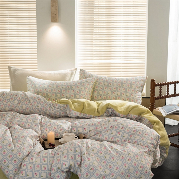 91家纺网 家纺一手货源 找家纺 （总）洋铭区（原狠狠爱） 2023新款棉加绒四件套