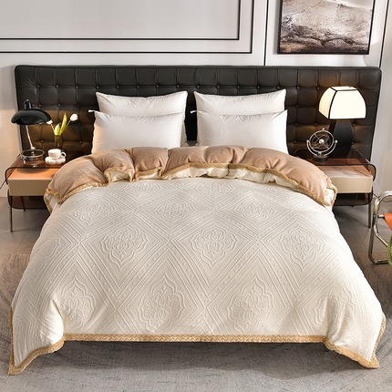 91家纺网 家纺一手货源 找家纺 （总）馨梦缘 2025新款牛奶绒大包边单被套