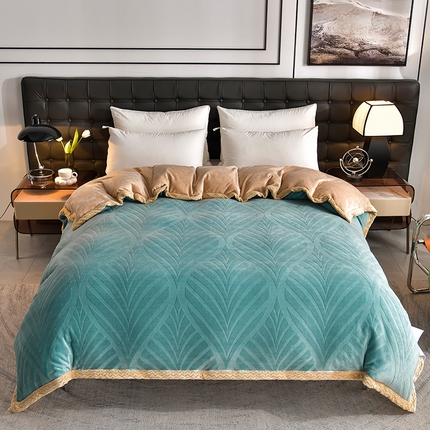 91家纺网 家纺一手货源 找家纺 （总）馨梦缘 2025新款牛奶绒大包边单被套