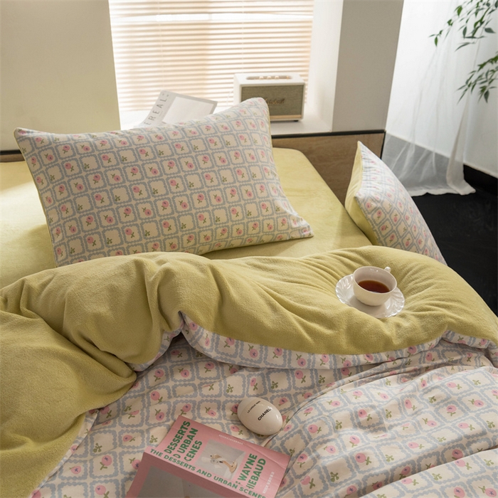 91家纺网 家纺一手货源 找家纺 （总）洋铭区（原狠狠爱） 2023新款棉加绒四件套