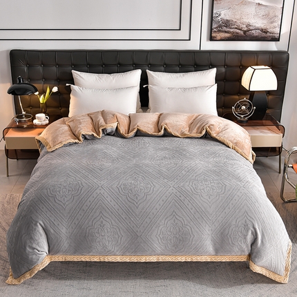 91家纺网 家纺一手货源 找家纺 （总）馨梦缘 2025新款牛奶绒大包边单被套