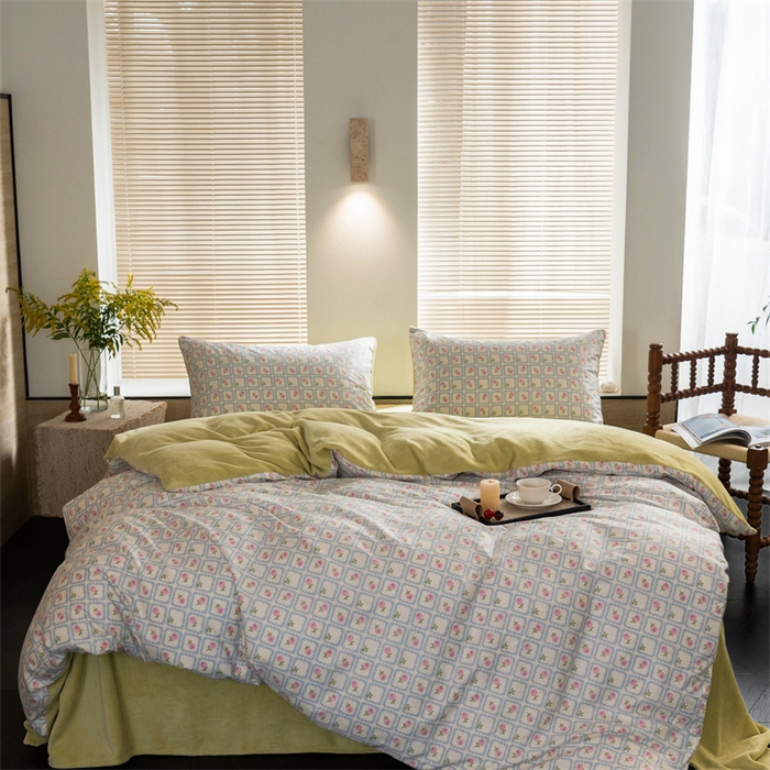 91家纺网 家纺一手货源 找家纺 （总）洋铭区（原狠狠爱） 2023新款棉加绒四件套