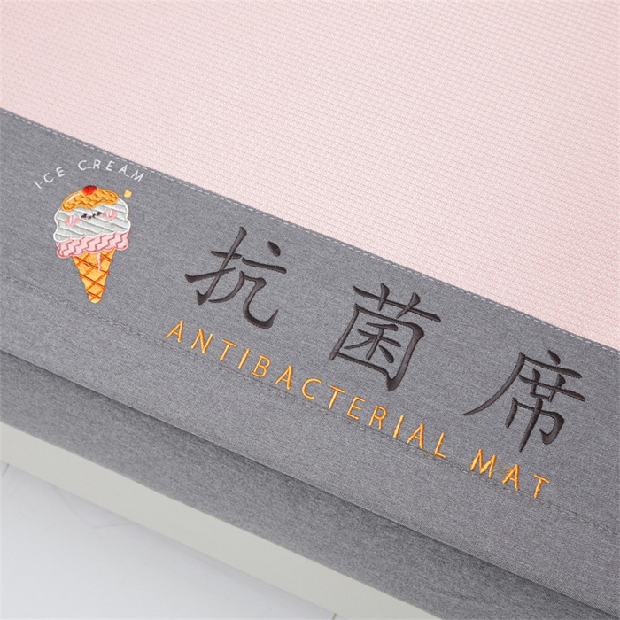 91家纺网 家纺一手货源 找家纺 鑫姿席业 2025新款抗菌冰激凌凉感丝冰丝席系列 冰激凌-烟粉