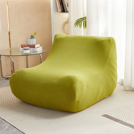 91家纺网 家纺一手货源 找家纺 丝绮鹿 2023新款爆米花懒人毛毛虫沙发套 玉米粒 苹果绿