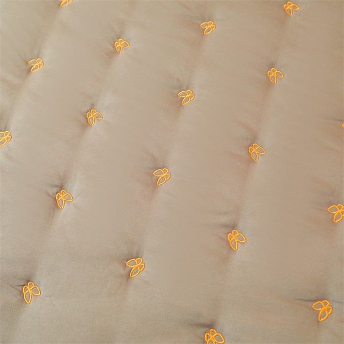 91家纺网 家纺一手货源 找家纺 （总）纤雅床笠 2024新款生姜艾草蝴蝶刺绣全包床笠