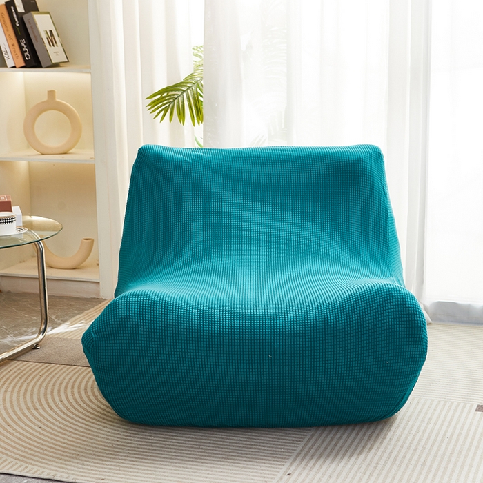 91家纺网 家纺一手货源 找家纺 丝绮鹿 2023新款爆米花懒人毛毛虫沙发套 玉米粒 翡绿