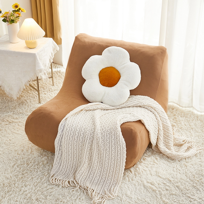 91家纺网 家纺一手货源 找家纺 丝绮鹿 2023新款懒人毛毛虫沙发套套毛绒款 驼色