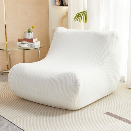 91家纺网 家纺一手货源 找家纺 丝绮鹿 2023新款爆米花懒人毛毛虫沙发套 玉米粒 白色