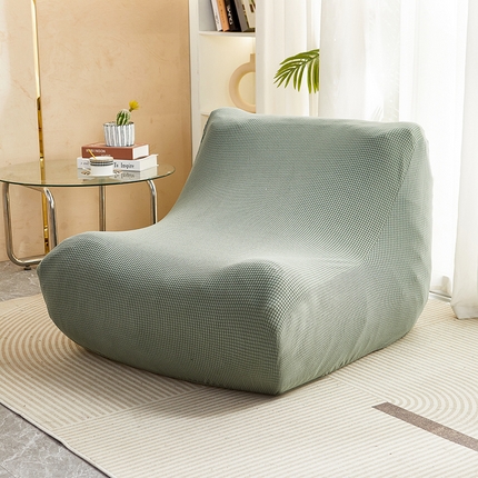 91家纺网 家纺一手货源 找家纺 丝绮鹿 2023新款爆米花懒人毛毛虫沙发套 玉米粒 青色