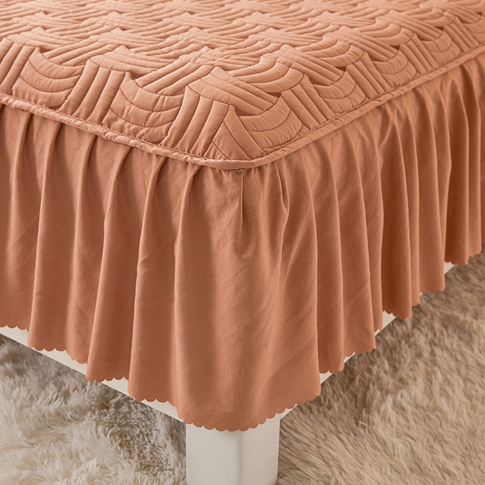 91家纺网 家纺一手货源 找家纺 （总）纤雅床笠 2024新款水洗棉床裙式新疆棉花床笠