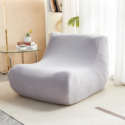 91家纺网 家纺一手货源 找家纺 丝绮鹿 2023新款爆米花懒人毛毛虫沙发套 玉米粒 浅灰