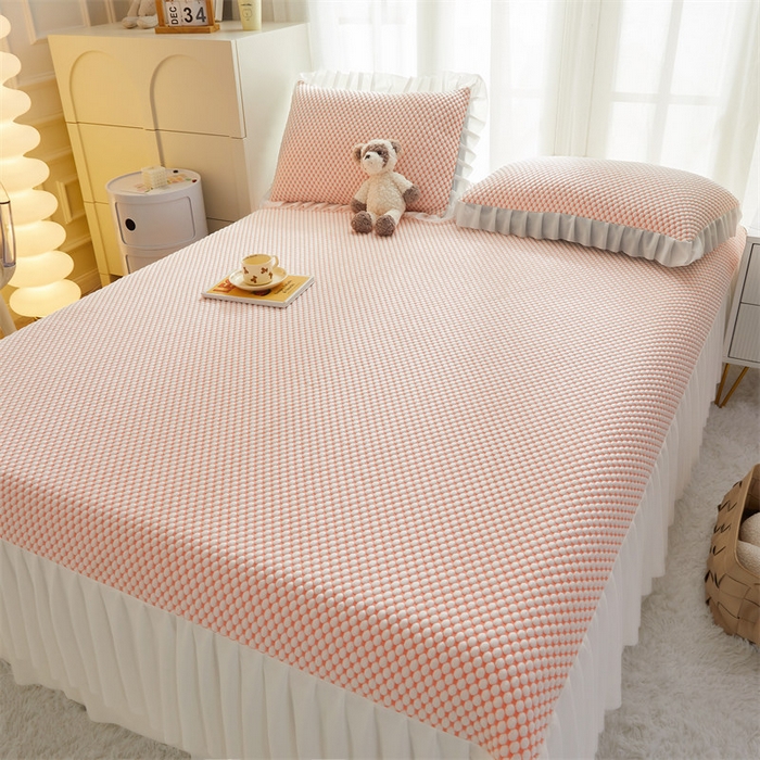 91家纺网 家纺一手货源 找家纺 鑫姿席业 2025新款抗菌3D豆豆凉感凉席经典款 橙色 经典款