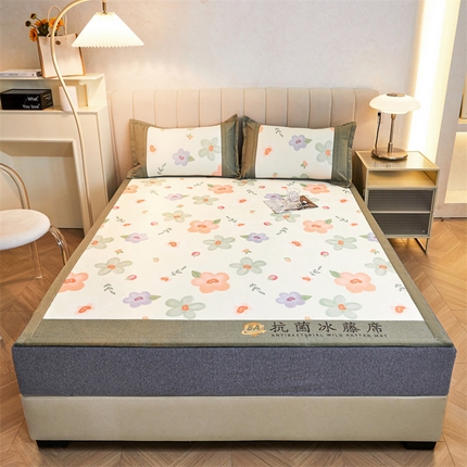 鑫姿席业 2025新款A类抗菌冰藤席 花季-1