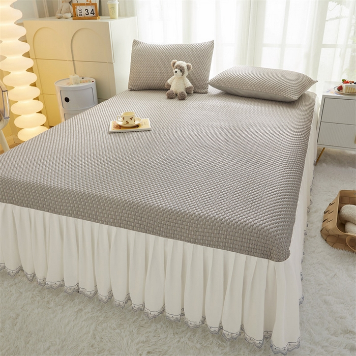 91家纺网 家纺一手货源 找家纺 鑫姿席业 2025新款A类抗菌冰豆豆凉席跑量款 咖色 跑量款