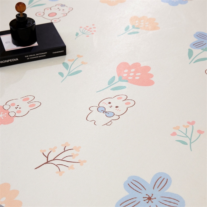 91家纺网 家纺一手货源 找家纺 鑫姿席业 2025新款A类抗菌冰藤席 花园兔-1