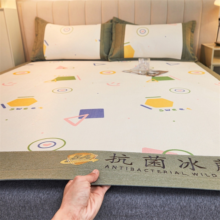 91家纺网 家纺一手货源 找家纺 鑫姿席业 2025新款A类抗菌冰藤席 缘点