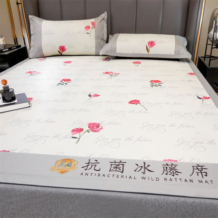 91家纺网 家纺一手货源 找家纺 鑫姿席业 2025新款A类抗菌冰藤席 克丽丝