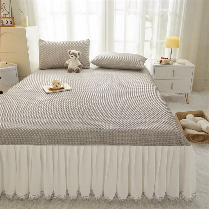 91家纺网 家纺一手货源 找家纺 鑫姿席业 2025新款A类抗菌冰豆豆凉席跑量款 咖色 跑量款