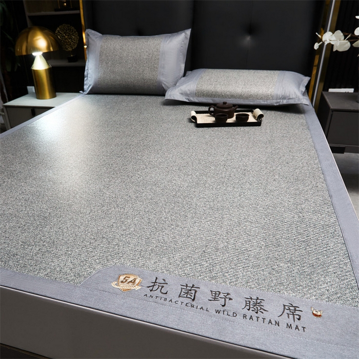 91家纺网 家纺一手货源 找家纺 （总）鑫姿席业 2025新款5A抗菌野藤席系列床单款