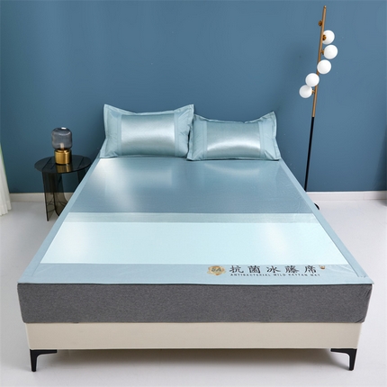 91家纺网 家纺一手货源 找家纺 （总）鑫姿席业 2025新款5A抗菌冰藤席（渐变）床单款系列