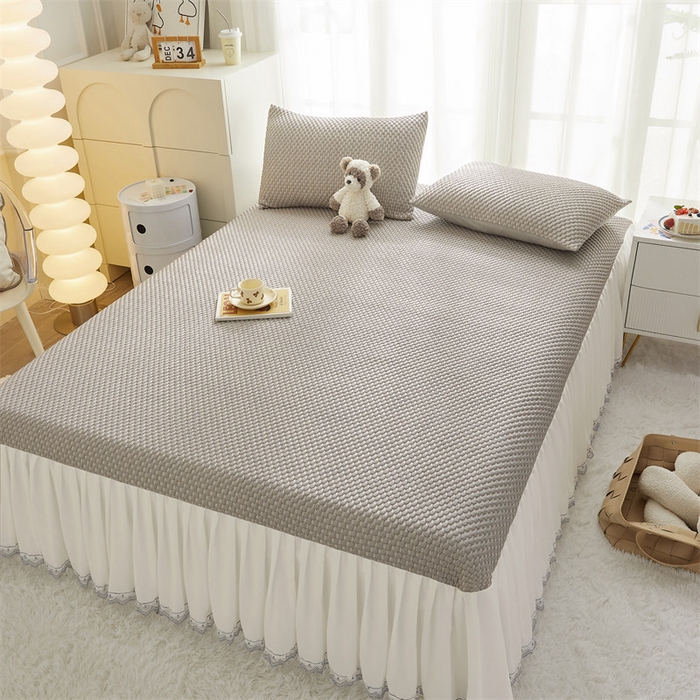 91家纺网 家纺一手货源 找家纺 鑫姿席业 2025新款A类抗菌冰豆豆凉席跑量款 咖色 跑量款