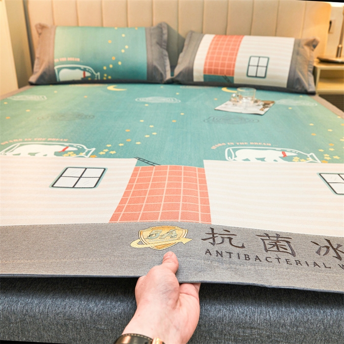 91家纺网 家纺一手货源 找家纺 鑫姿席业 2025新款A类抗菌冰藤席 乖乖熊