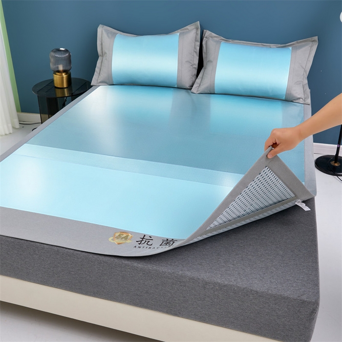 91家纺网 家纺一手货源 找家纺 （总）鑫姿席业 2025新款5A抗菌冰藤席（渐变）床单款系列