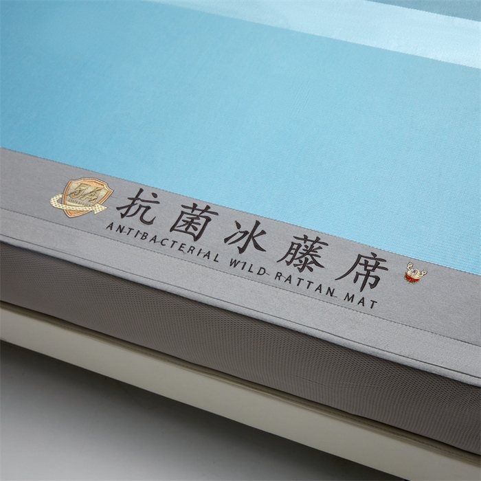 91家纺网 家纺一手货源 找家纺 （总）鑫姿席业 2025新款5A抗菌冰藤席（渐变）床笠款系列