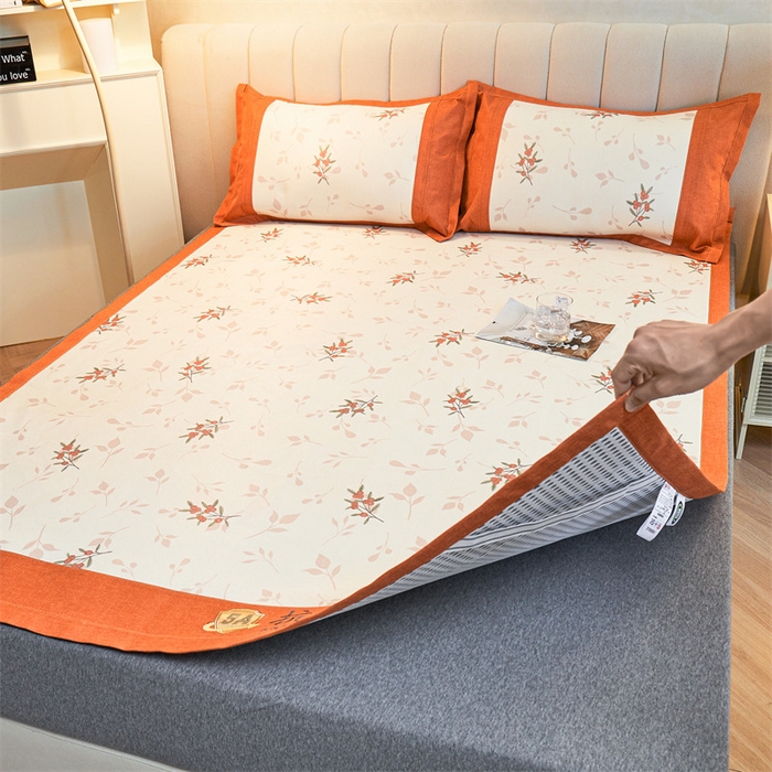 91家纺网 家纺一手货源 找家纺 鑫姿席业 2025新款A类抗菌冰藤席 仙草-1