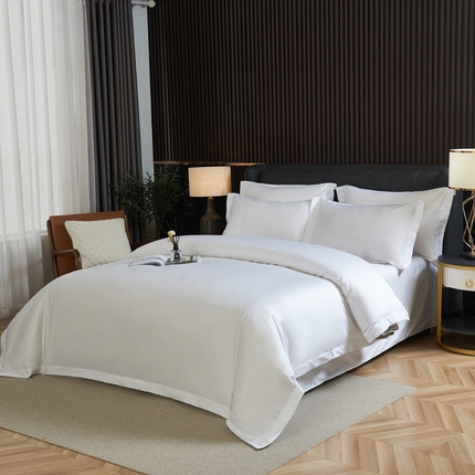 91家纺网 家纺一手货源 找家纺 （总）安力森/诚臻酒店用品酒店用品 2023新款复古条拼接四件套