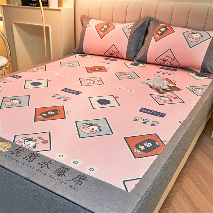 91家纺网 家纺一手货源 找家纺 鑫姿席业 2025新款A类抗菌冰藤席 苏菲庄园