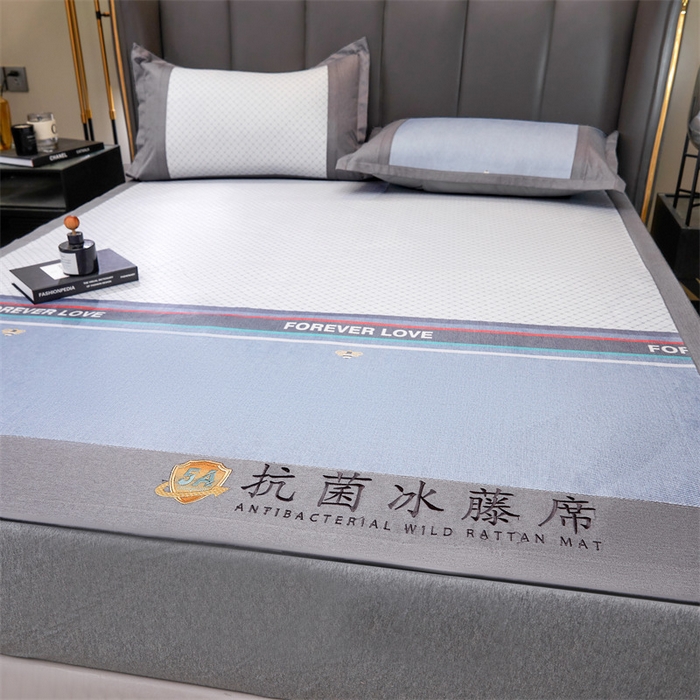 91家纺网 家纺一手货源 找家纺 鑫姿席业 2025新款A类抗菌冰藤席 永远的爱