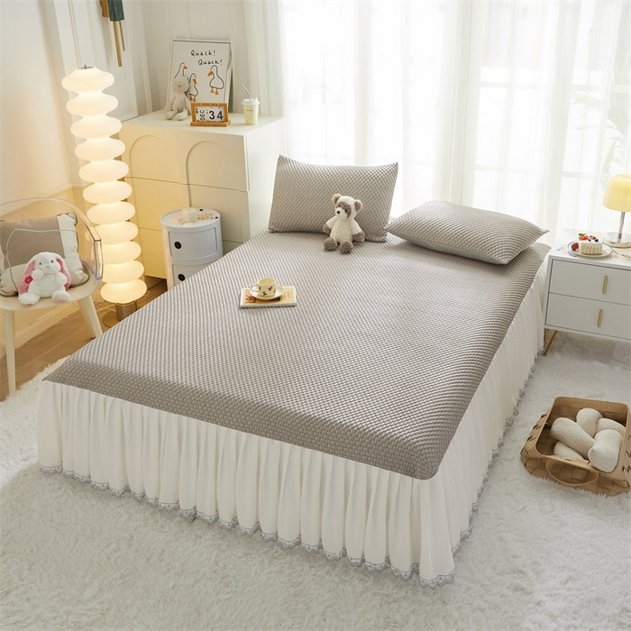 91家纺网 家纺一手货源 找家纺 鑫姿席业 2025新款A类抗菌冰豆豆凉席跑量款 咖色 跑量款