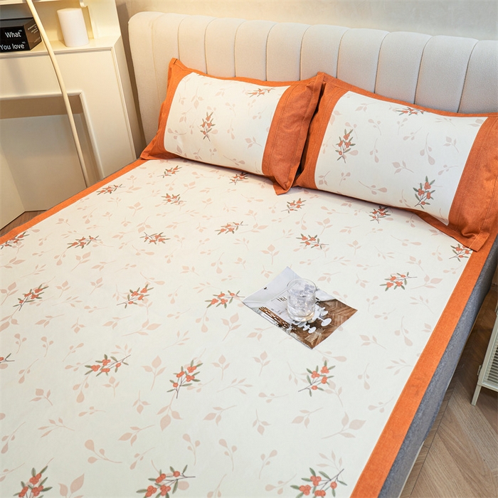 91家纺网 家纺一手货源 找家纺 鑫姿席业 2025新款A类抗菌冰藤席 仙草-1